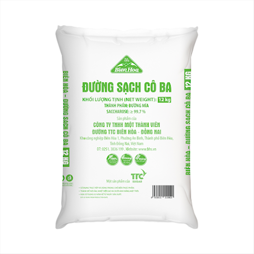 Bao Đường Trắng Cô Ba bao 12kg