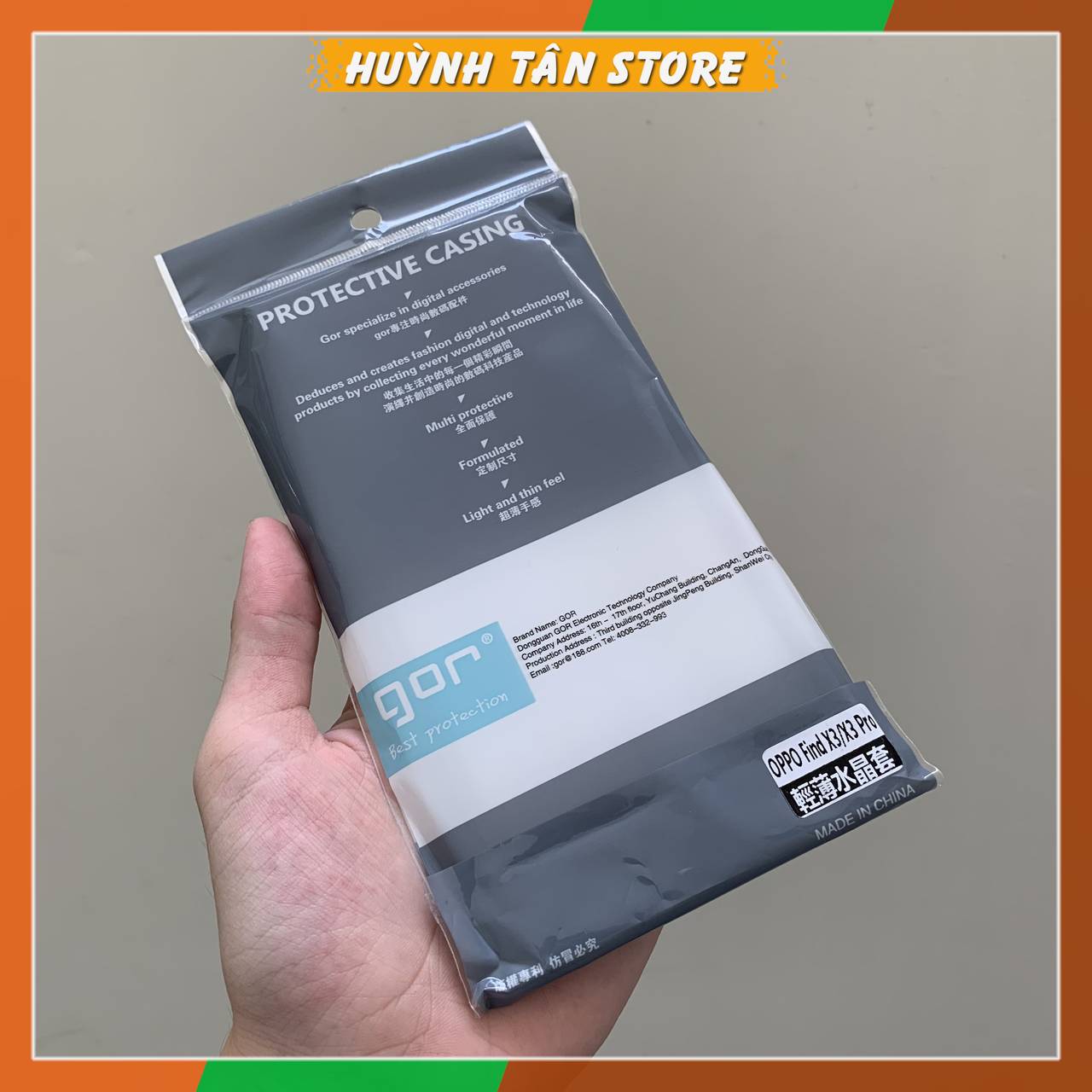 [HCM]Ốp lưng GOR cho Oppo Find X3 Pro Silicon dẻo trong