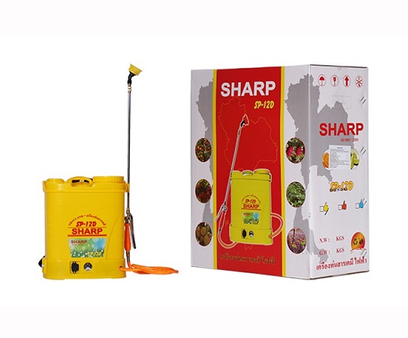 Bình phun 12Lít của Sharp - Bình xịt điện nhỏ gọn Sharp SP-12D (Bình xịt điện Thái Lan, Bình xịt 12L)