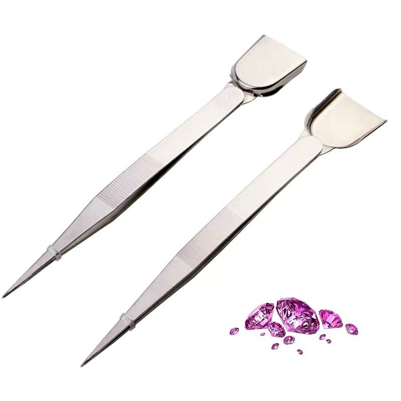 Multifunctional nail ice tweezers with integrated convenient ice scoop head - Panda Accessories - Panda Accessories