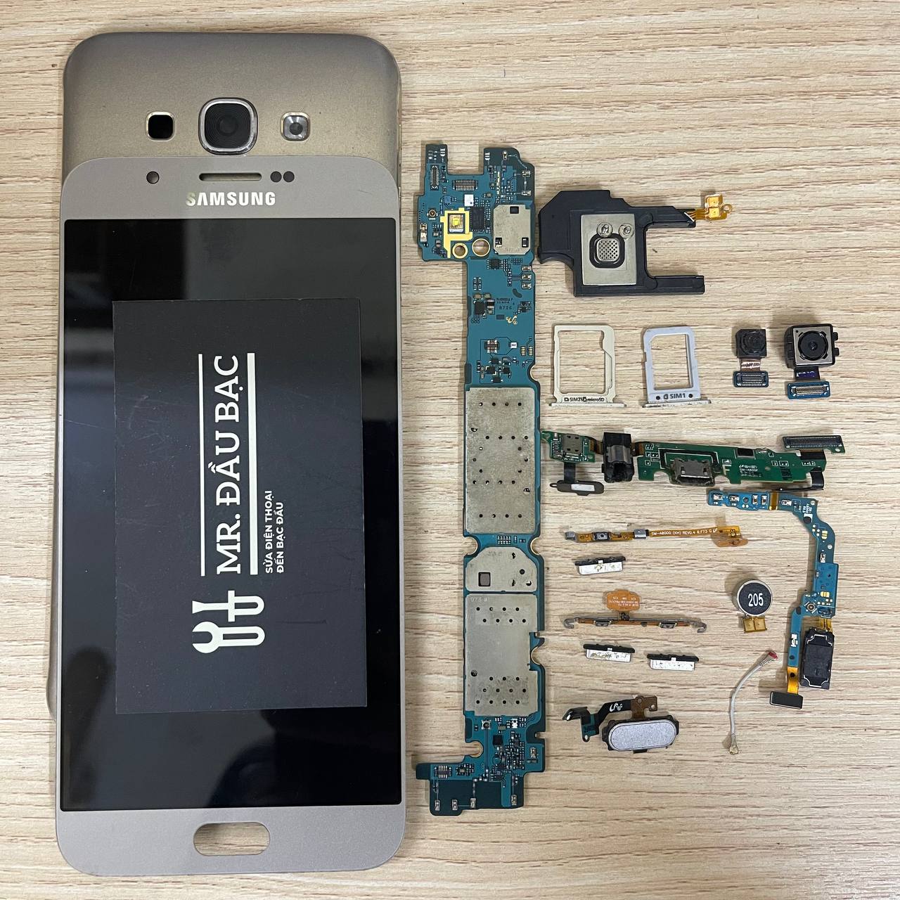Cáp phím nút volume Samsung A8/ Cáp phím nút nguồn Samsung A8 (Linh kiện bóc máy, bốc máy)