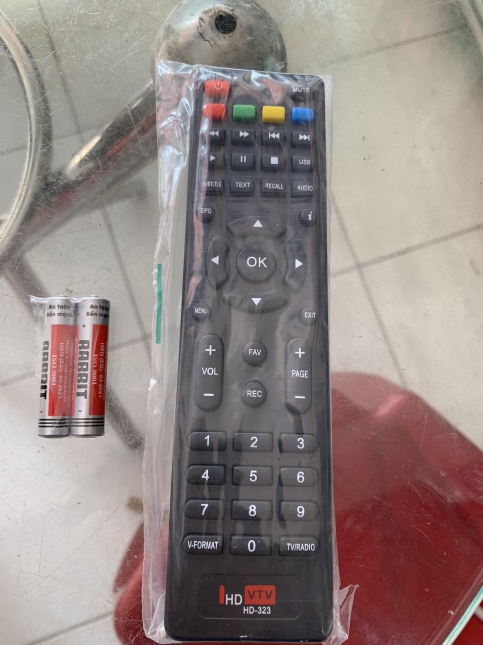 Remote điều khiển đầu thu kỹ thuật số mặt đất vjv hd323 - remote vjv hd323