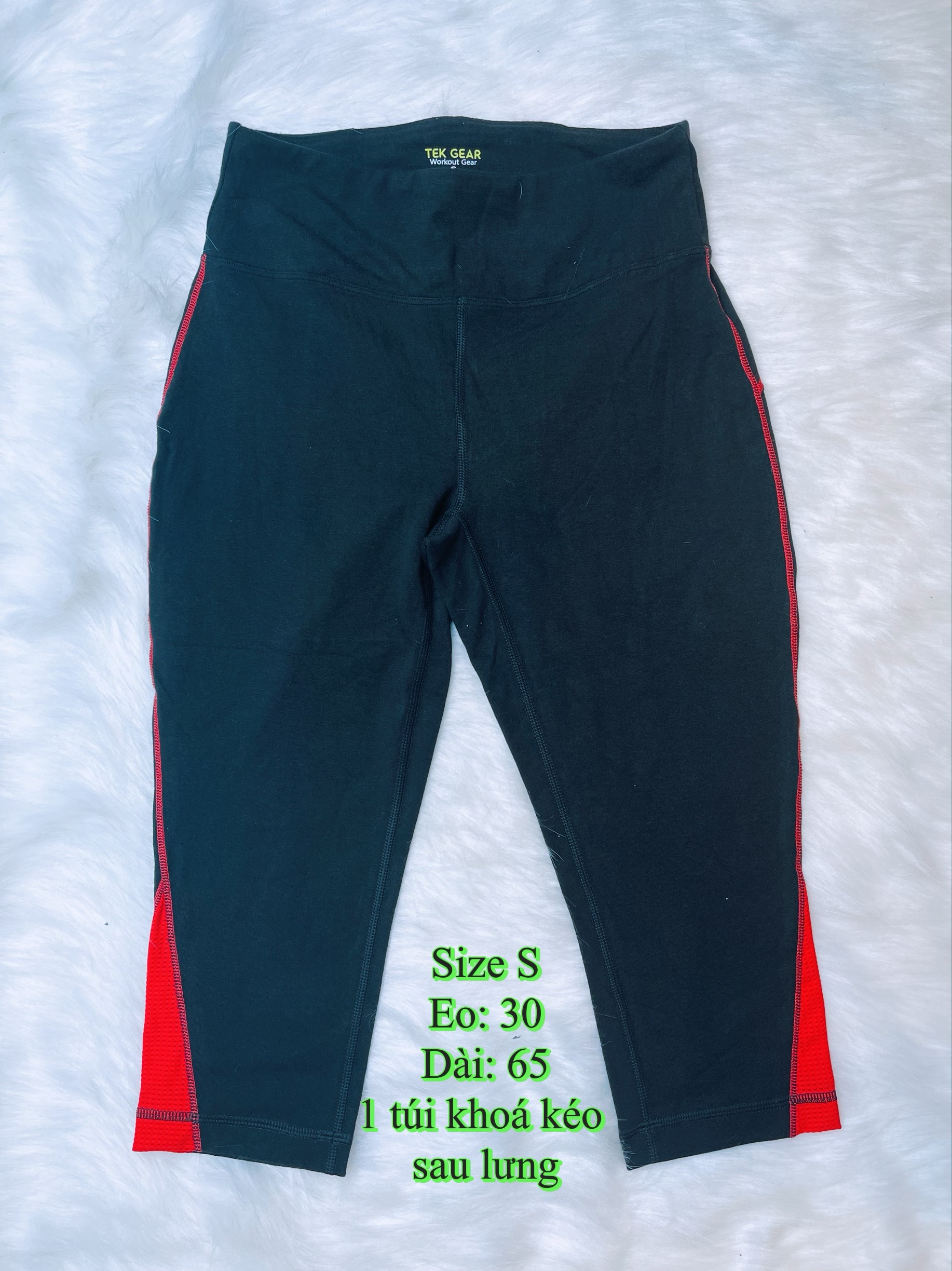 Quần tập lửng Tek gear Pocket Capri legging size S