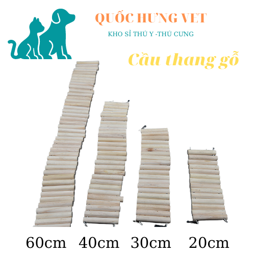 Cầu thang gỗ cho hamster - QUỐC HƯNG VET