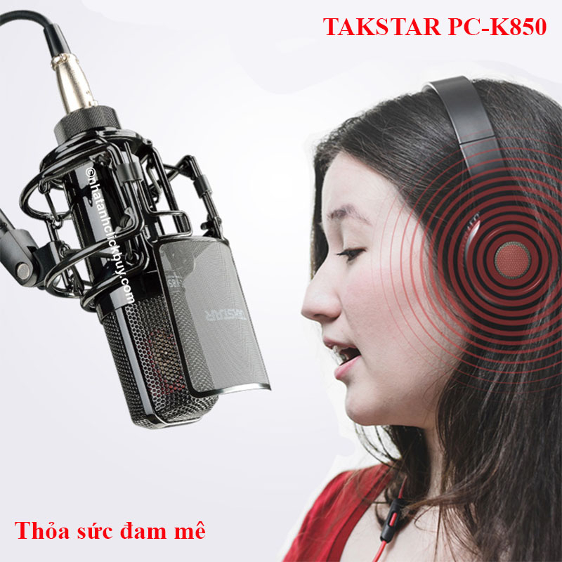 Mic Thu Âm Takstar PC-K850 Chính Hãng (Bảo Hành 1 năm)