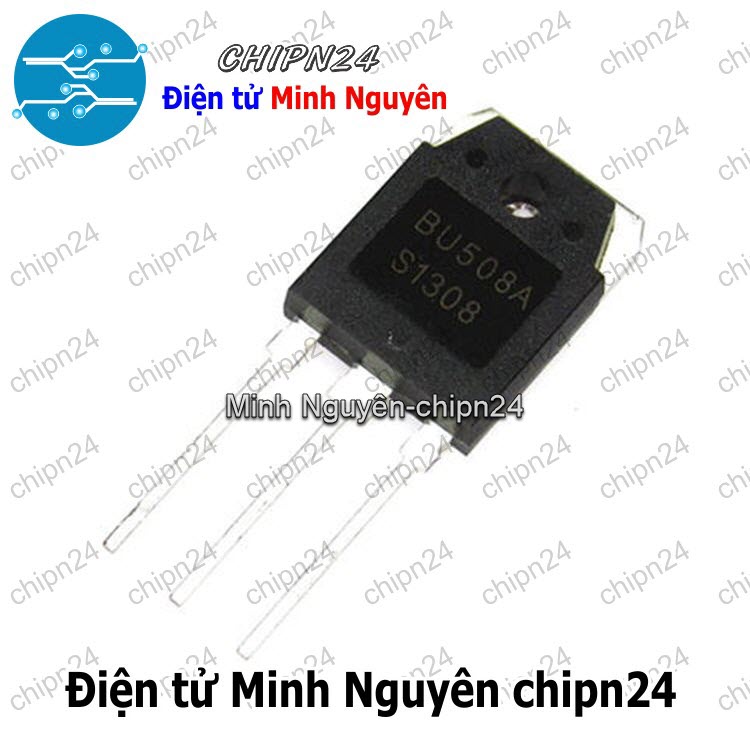 [1 con] (KT2) Transistor BU508 TO-3P NPN 8A 700V (BU 508) - HH005342