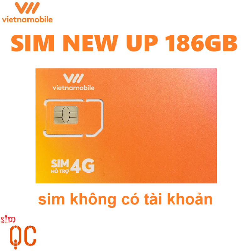 Sim 4G vietnamobile 180GB siêu thánh UP 0đ