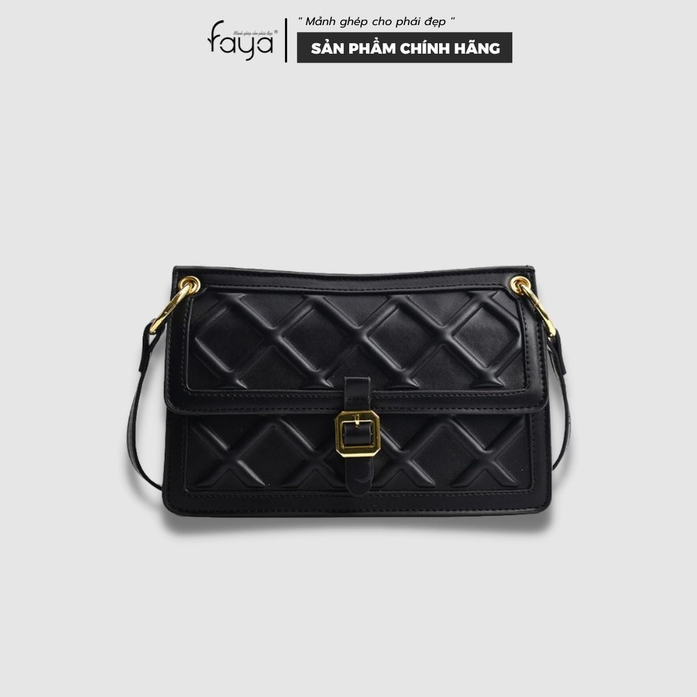 Faya - Túi xách T1142 dáng thang da dập 3D độc đáo