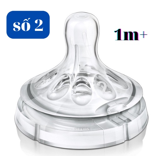 Núm ti Silicone thiết kế Mô phỏng tự nhiên hiệu Philips Avent