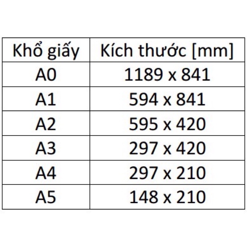 Giấy A4 Kraft / Xi Măng Xấp 100 Tờ