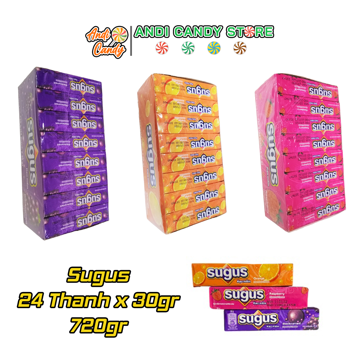 Kẹo Mềm Sugus Hương Trái Cây Thanh