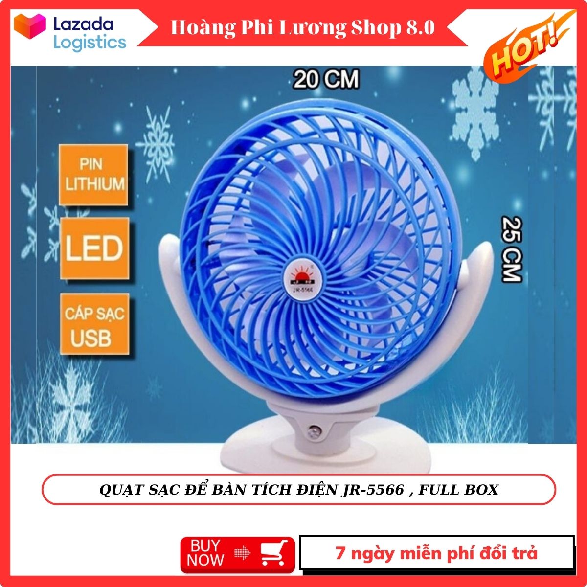 Mini electric fan with buffalo battery, rechargeable fan. JR-5566 , FULL BOX - mini fan, high-end rechargeable fan.