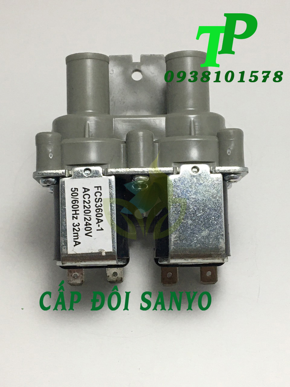 Van Cấp Nước Máy Giặt Đôi Sanyo, Van Cấp Đôi Sanyo