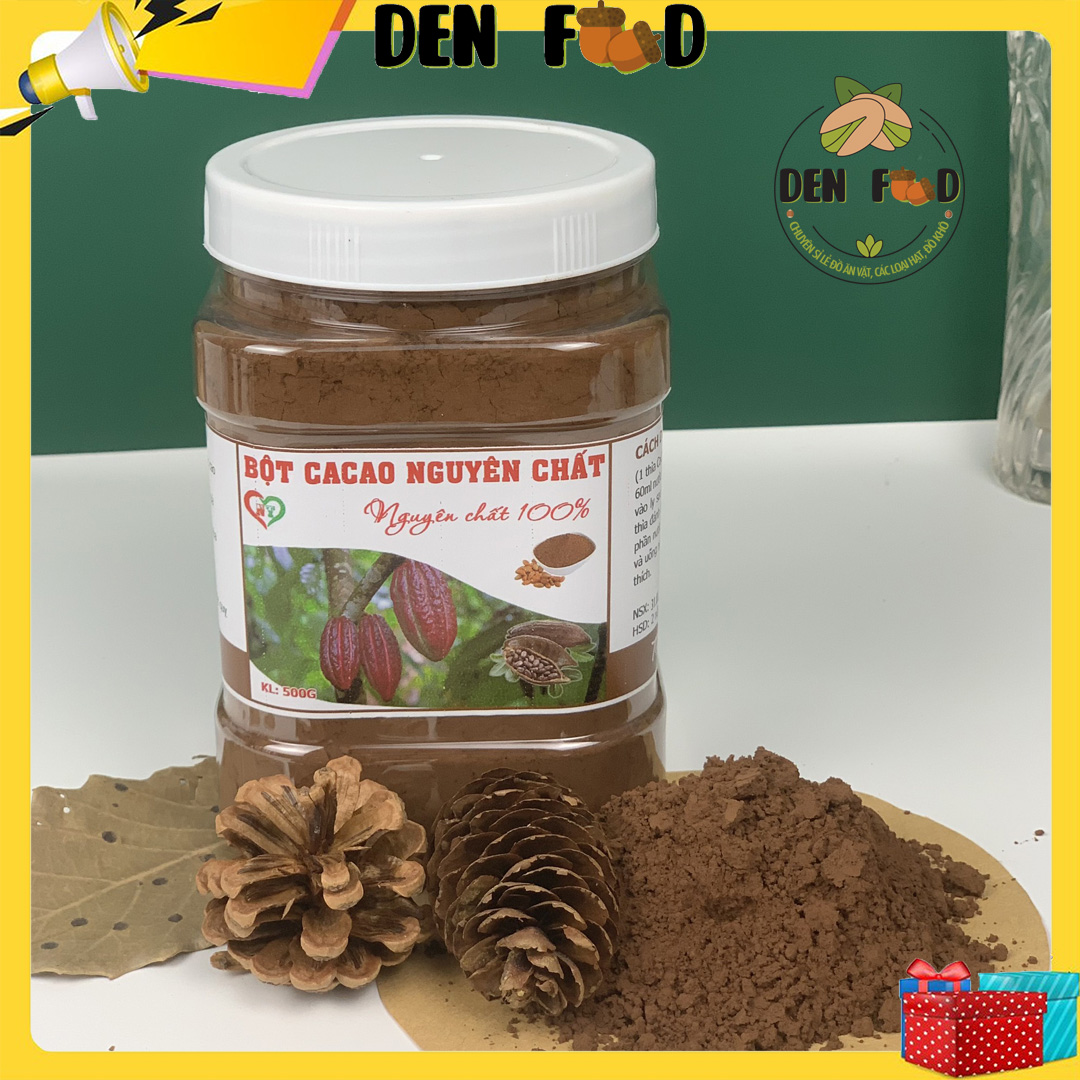 Bột ca cao nguyên chất 100% - Hủ 500g
