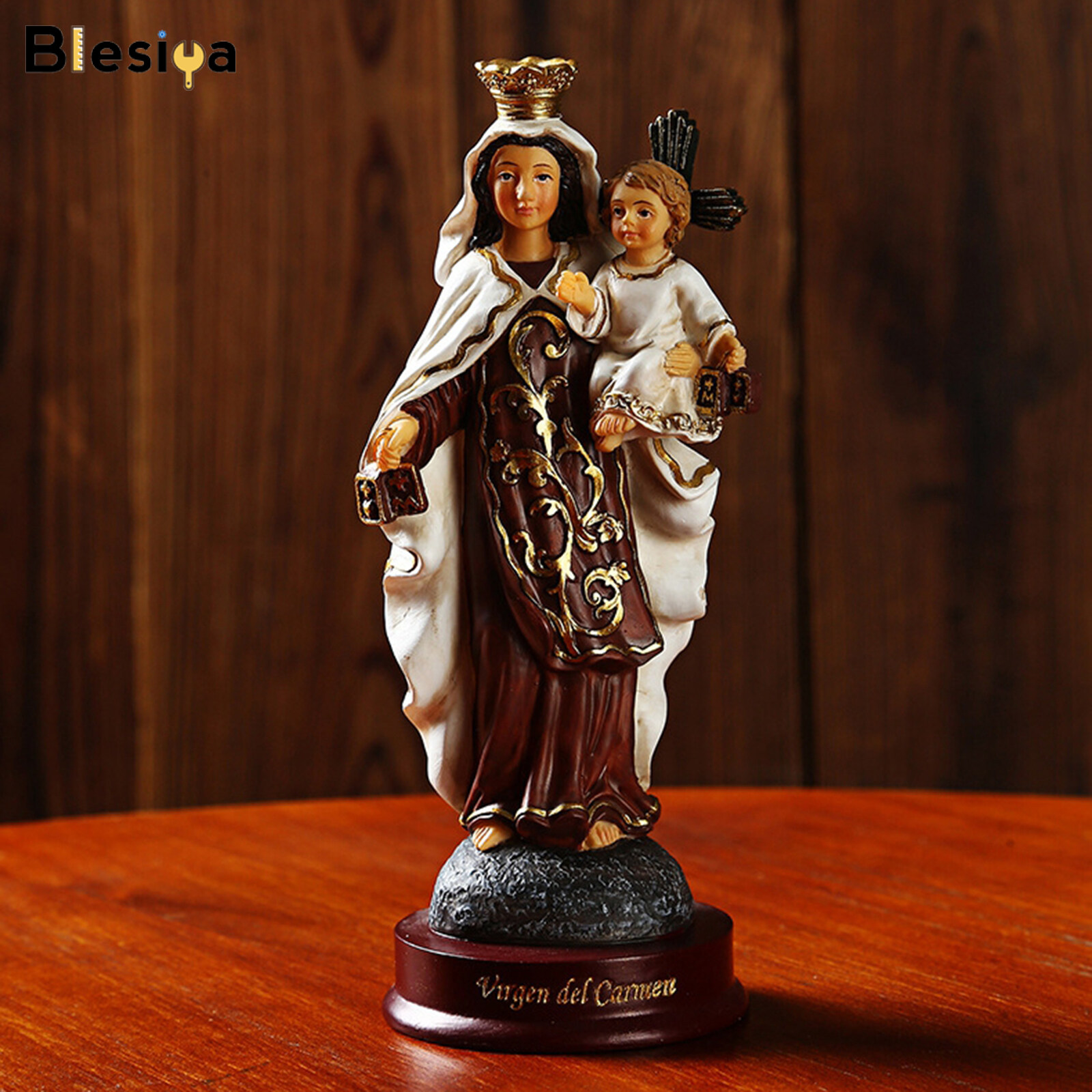 Blesiya Blessed Virgin Mary Our Lady of Grace Statue Religious Ornament Figurines