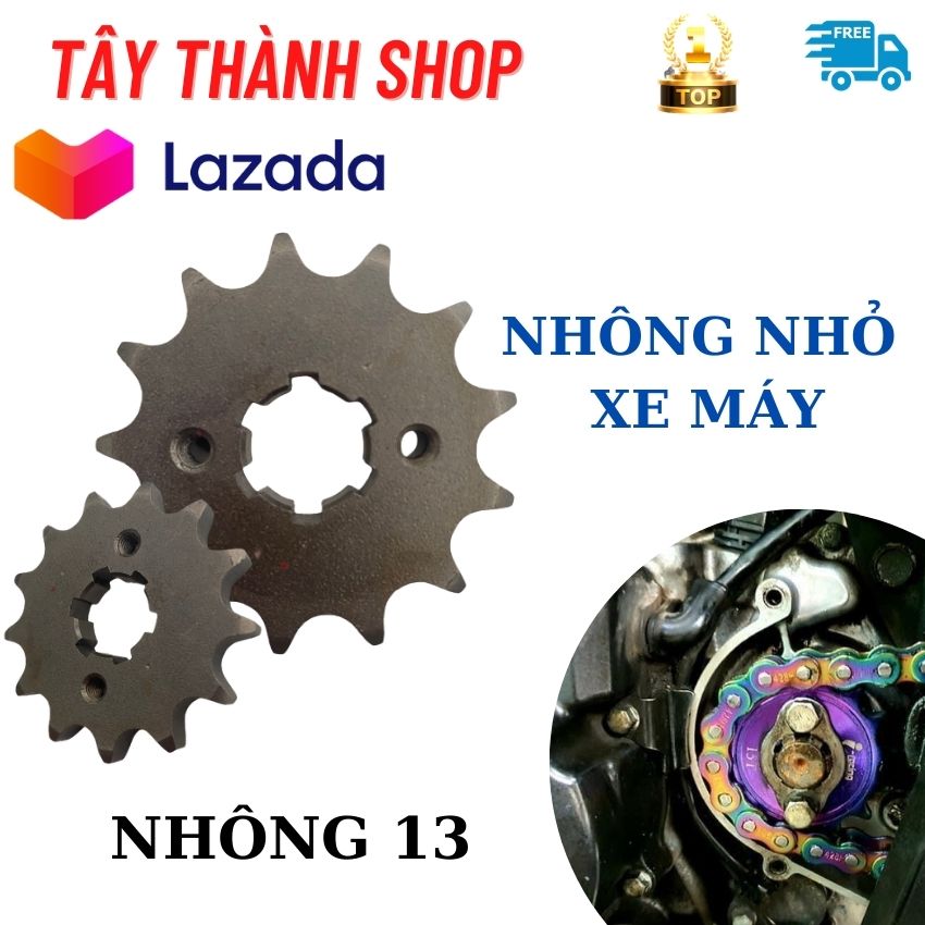 nhông xe máy Honda Dream, màu bạc, 17 răng, chất liệu thép C45, hàng nhập Thái Lan. - T&T Tây Thành Shop chuyên nhông sên dĩa