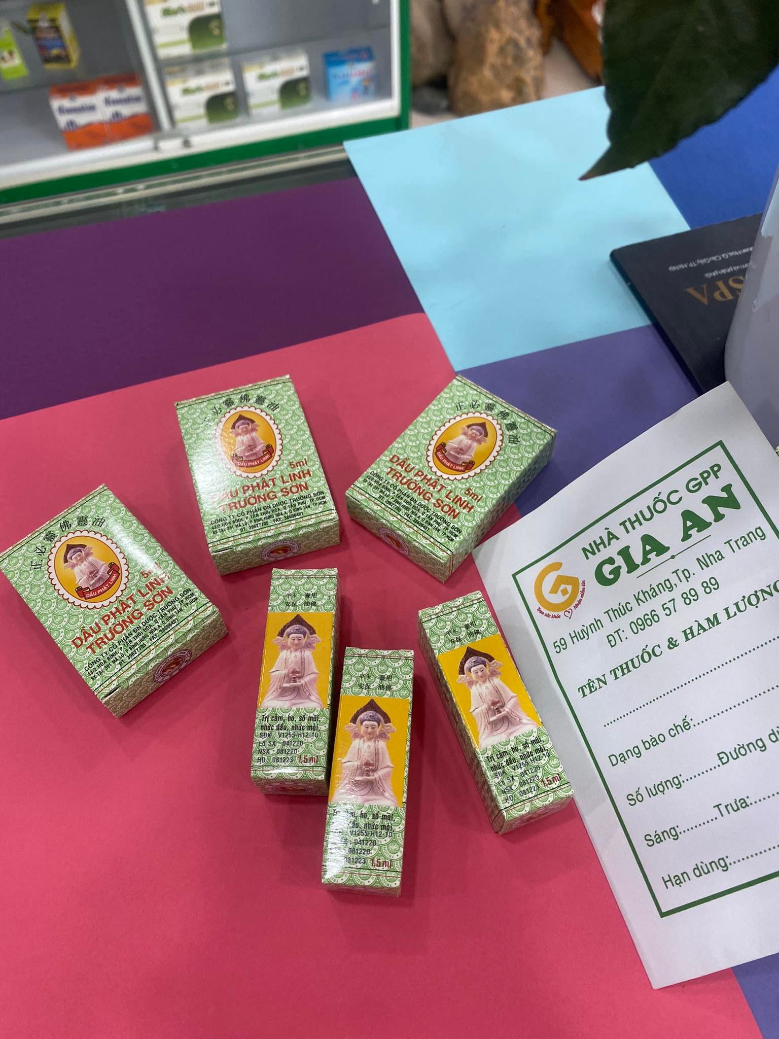Dầu Gió Phật Linh Trường Sơn Chai 1,5ml/5ml