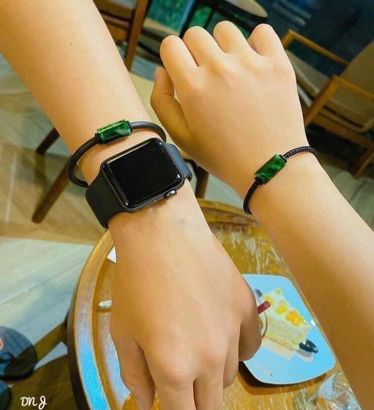 Vòng tay lu thống cẩm thạch may mắn MS25