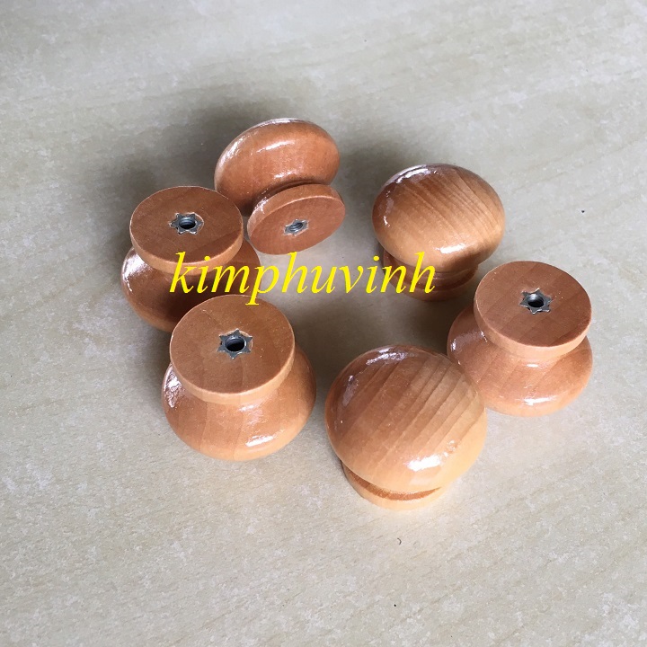 02 CÁI - GÙ TỦ - NÚM TỦ GỖ