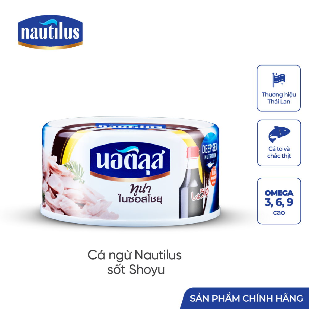 Cá Ngừ Nautilus sốt nước tương nhật (Nhập khẩu Thái Lan)