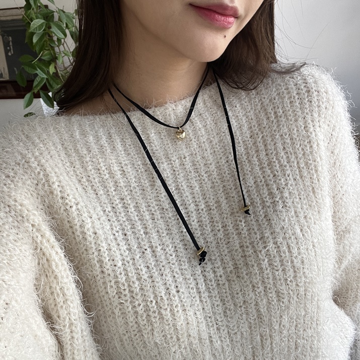 Dây chuyền Tiny heart line phong cách Hàn Quốc