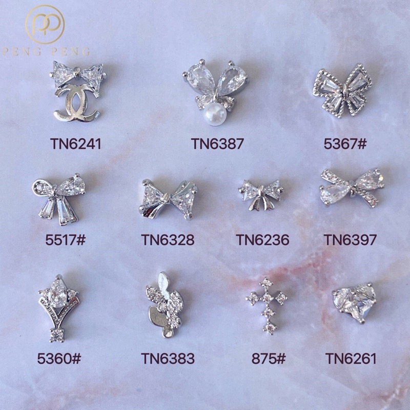 Charm đá cao cấp gắn móng tay nail