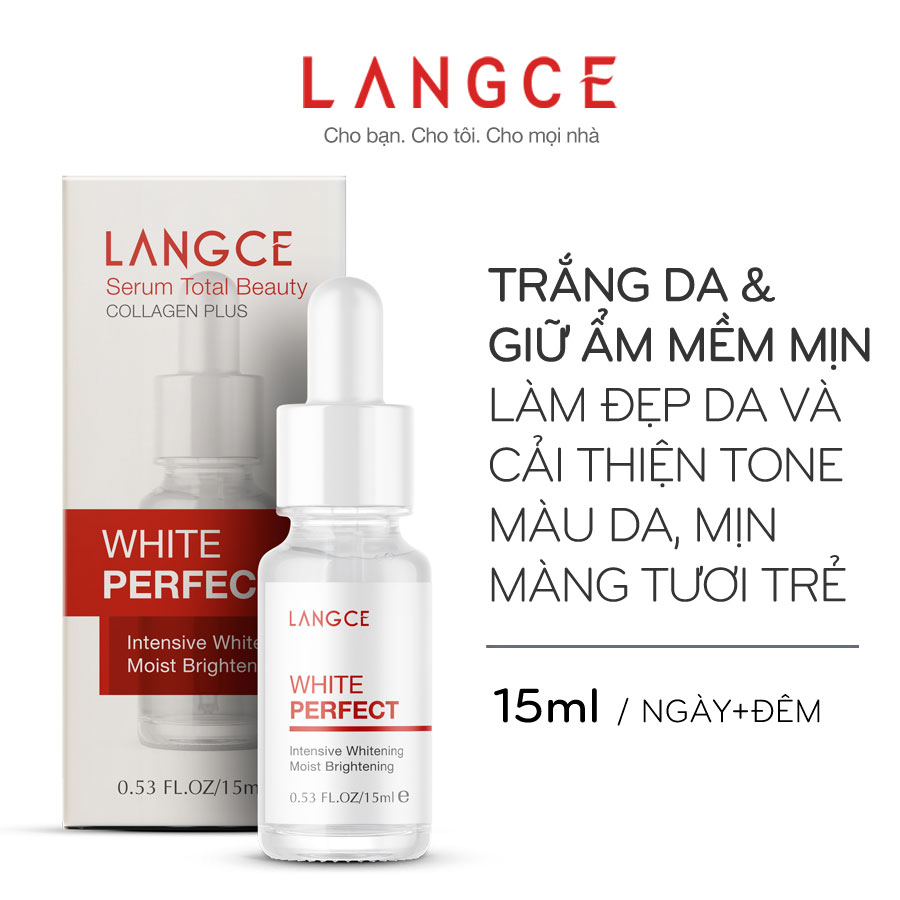 BỘ TRẮNG DA, GIỮ ẨM MỀM MỊN ĐẸP DA WHITE PERFECT Se+Cr LANGCE