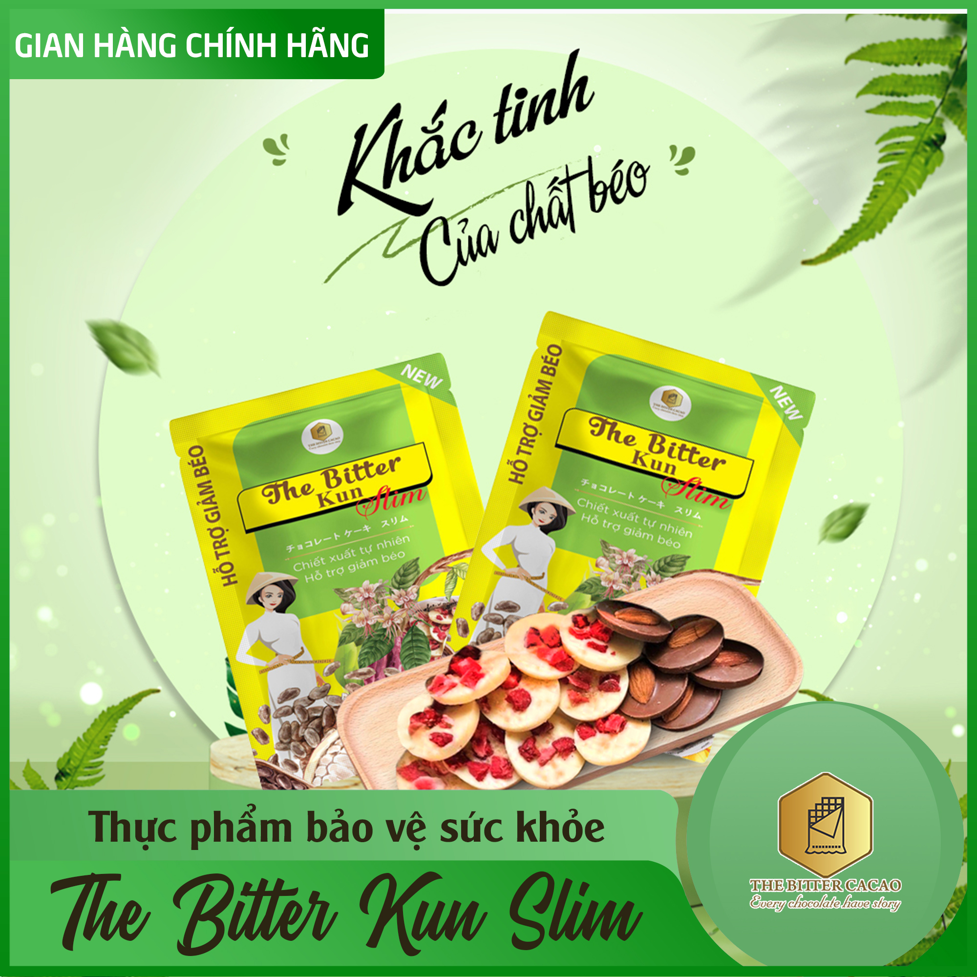 Bánh socola The Bitter Kun Slim