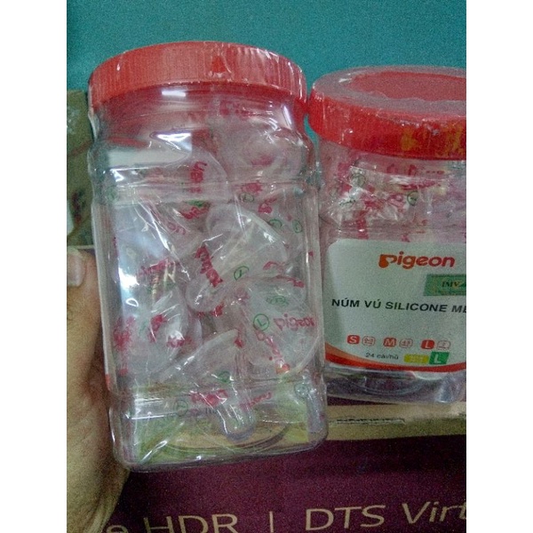 [1 cái]Núm vú Silicone Pigeon cổ hẹp size L