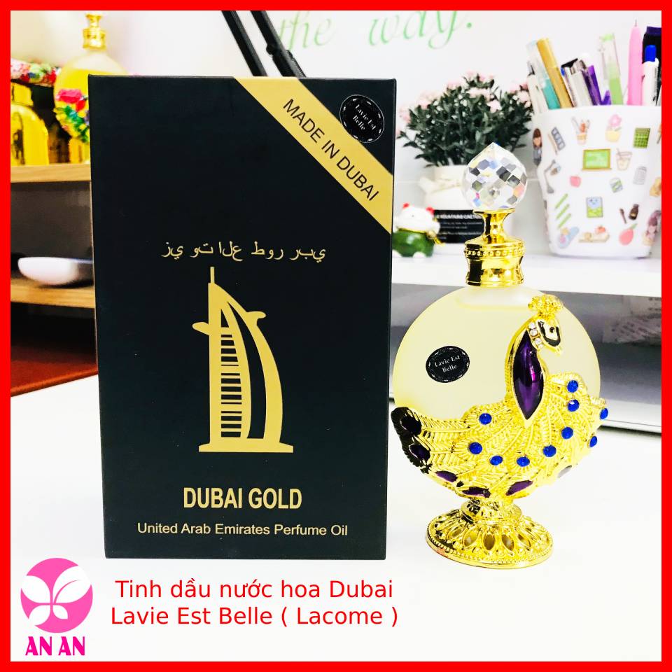 Tinh dầu nước hoa Dubai 30ml - Hàng chuẩn Sin Thơm lâu thơm dai thơm ngất ngây