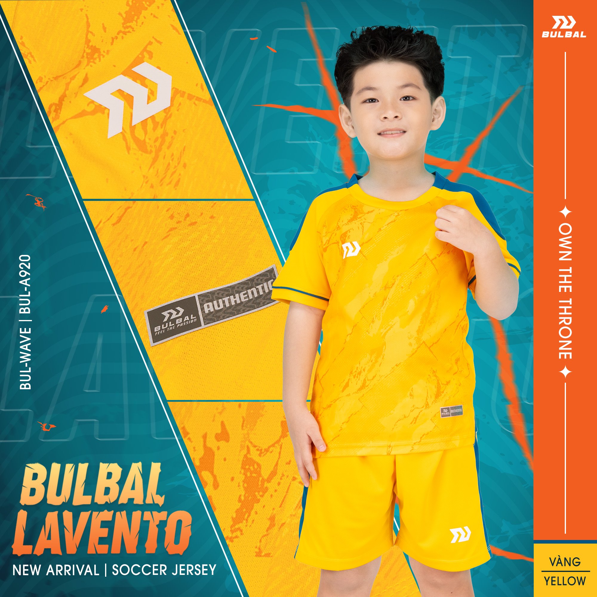 (Chơi Đá Bóng Cùng Bé) Bộ Quần Áo Thể Thao Bulbal Kid Lavento