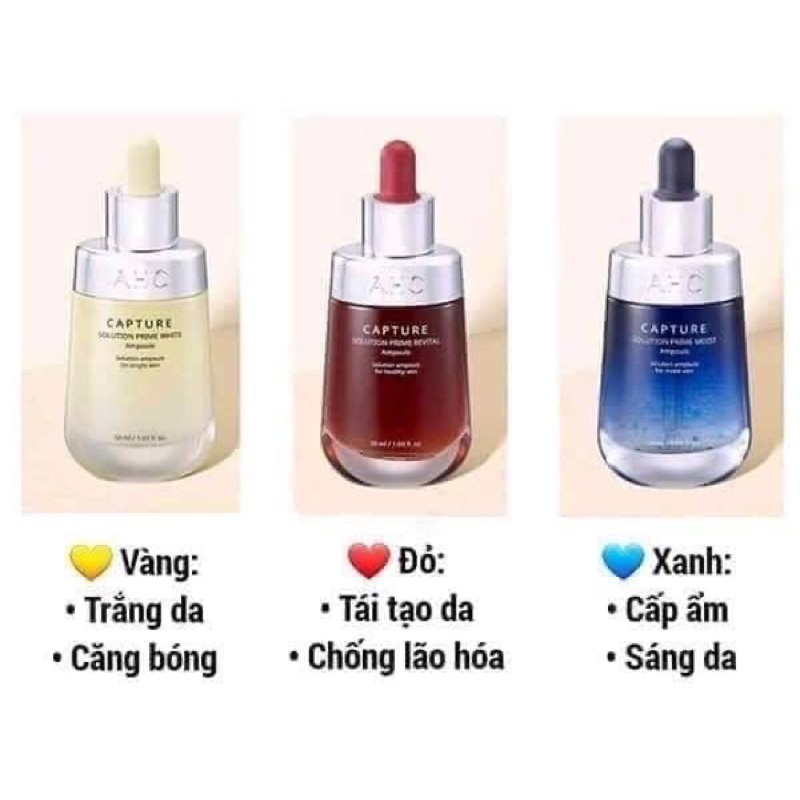 COMBO KEM DƯỠNG VÀ SERUM AHC CAPTURE