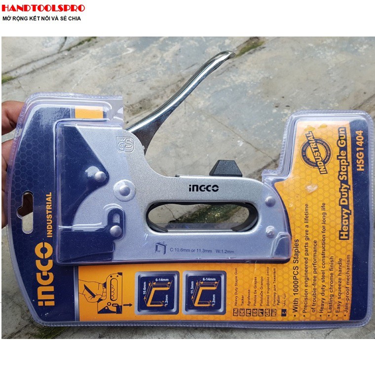 6-14mm kìm bấm ghim ingco hsg1404