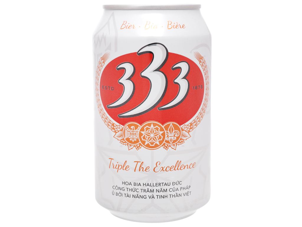 Thùng 24 lon bia 333 330ml