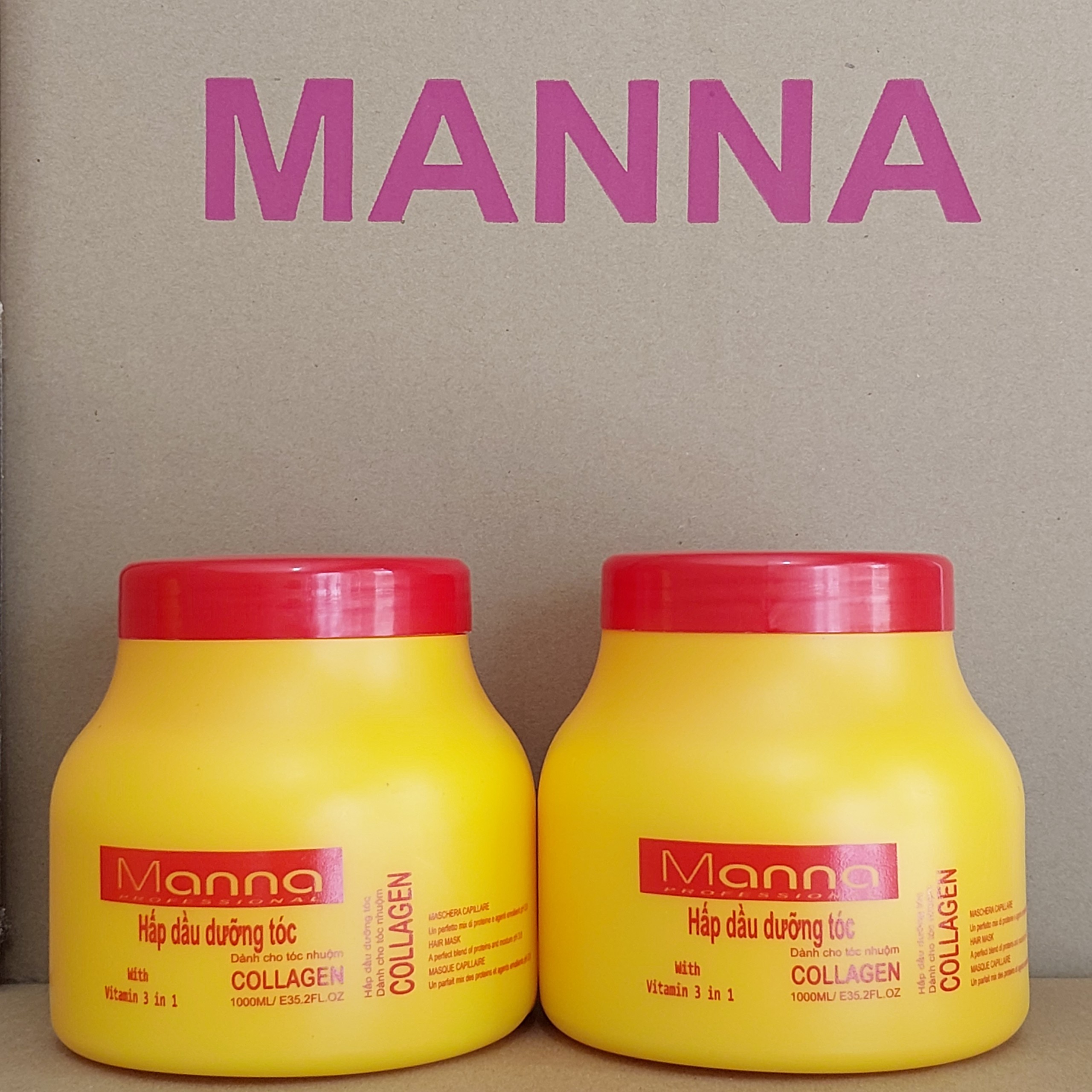 HẤP DẦU DƯỠNG TÓC MANNA ( DÀNH CHO TÓC HƯ TỔN ) 1000ML