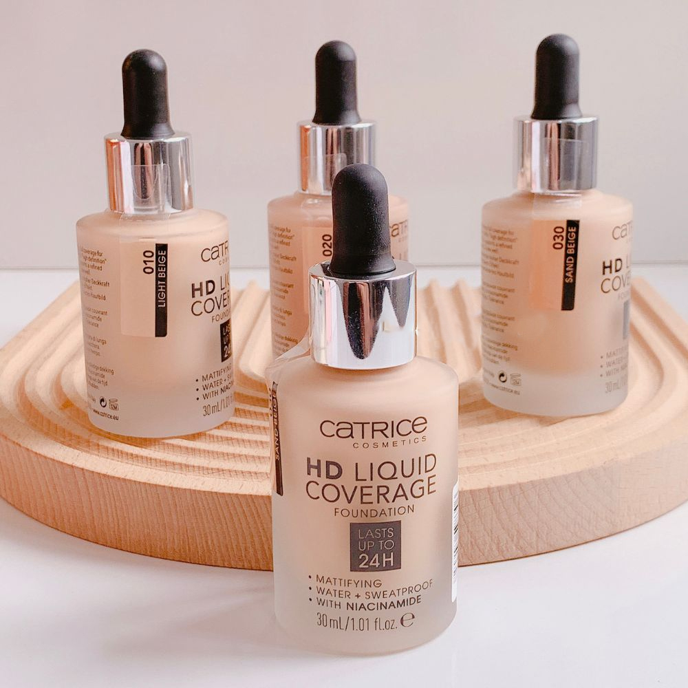 Kem Nền Kiềm Dầu, Che Phủ Tự Nhiên Catrice HD Liquid Coverage Foundation 30ml