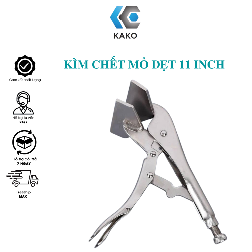 Kìm chết mỏ dẹt Kako, kềm bấm chết mỏ vịt 11 inch.