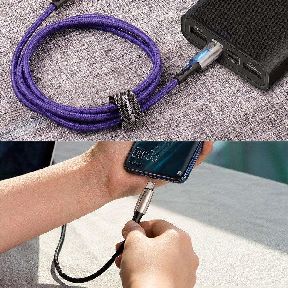 Cáp sạc siêu bền Type-C to Type-C Baseus support QC3.0 60W