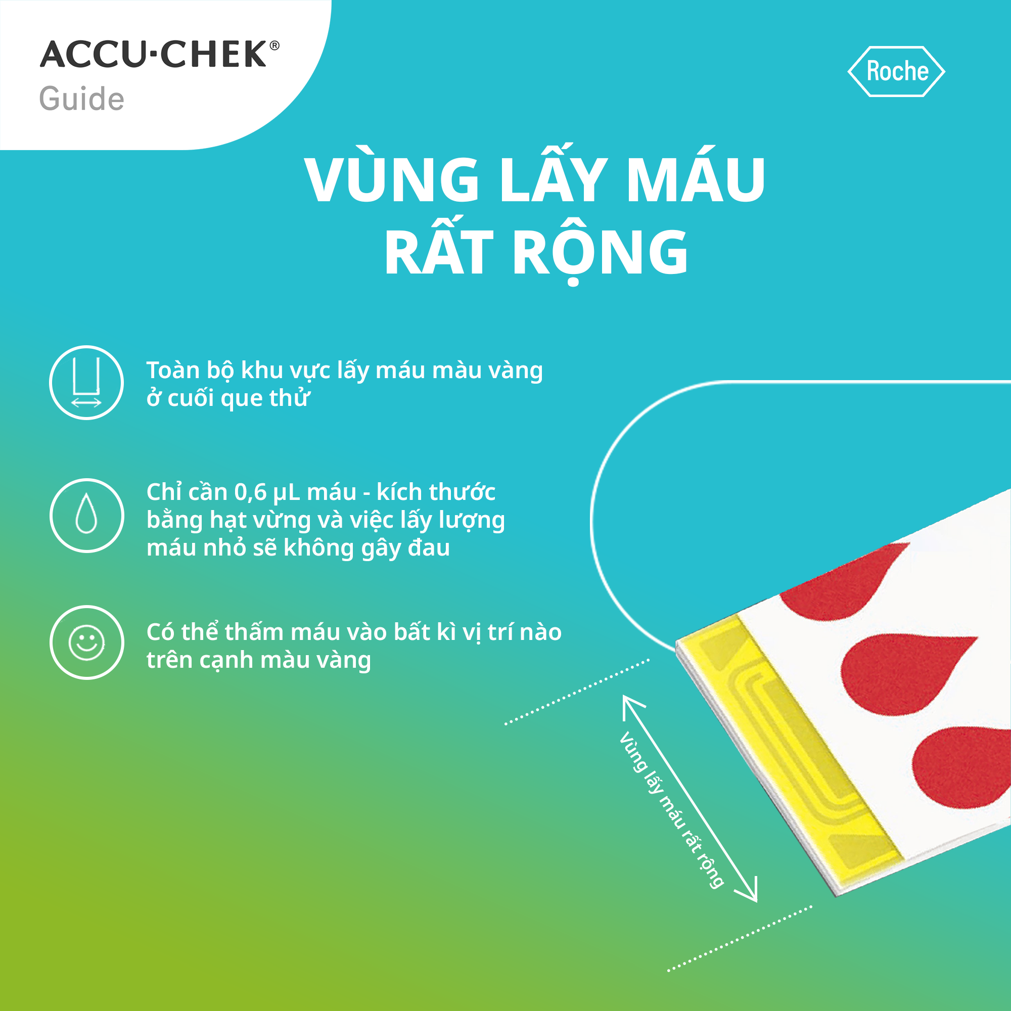 Hộp 50 Que Thử Đường Huyết ACCU-CHEK® Guide