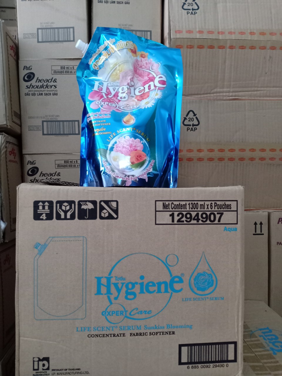 [HCM] Nước Xả Vải Hygiene Đậm Đặc Túi 1300ml - Trắng