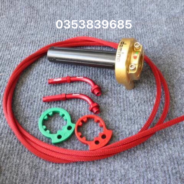 Trọn bộ cùm domino. 2 ống ga màu. Dây ga thái