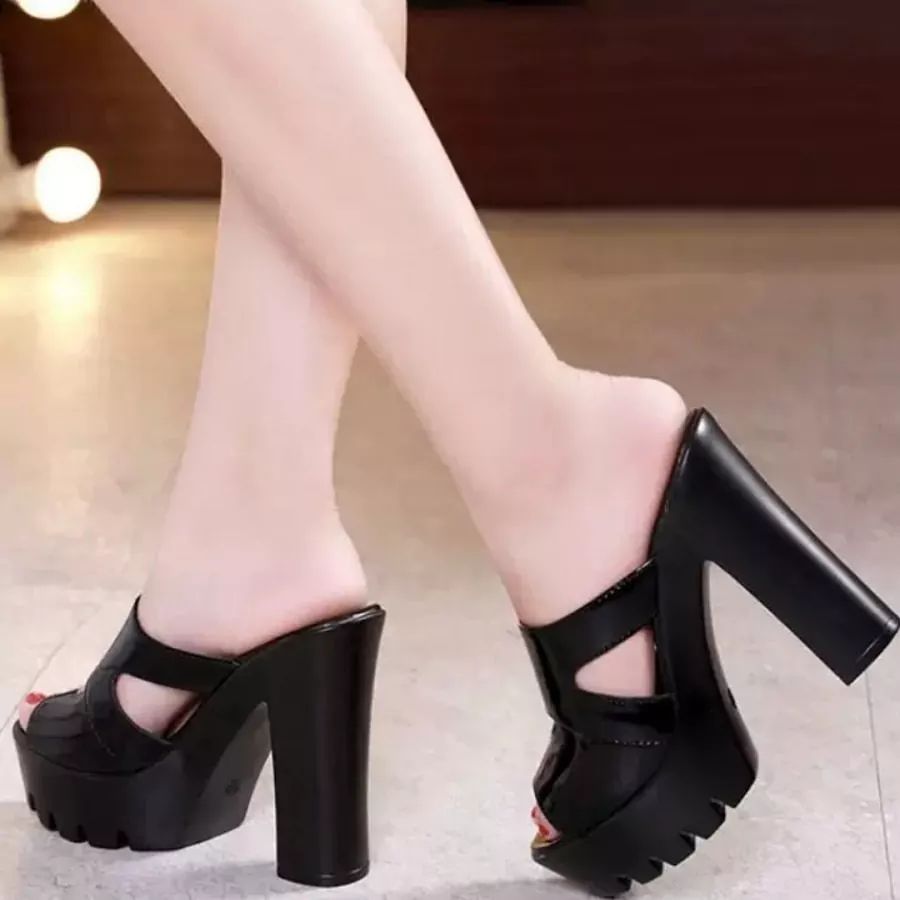 [HCM]Dép cao gót khoét eo sành điệu