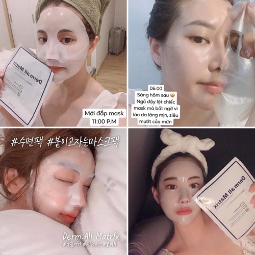 MẶT NẠ Derm-all Matrix - nâng cơ, căng da tức thì