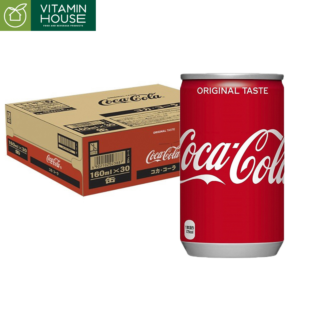 Thùng 30 Lon Coca Cola Mini Nhật 160ml