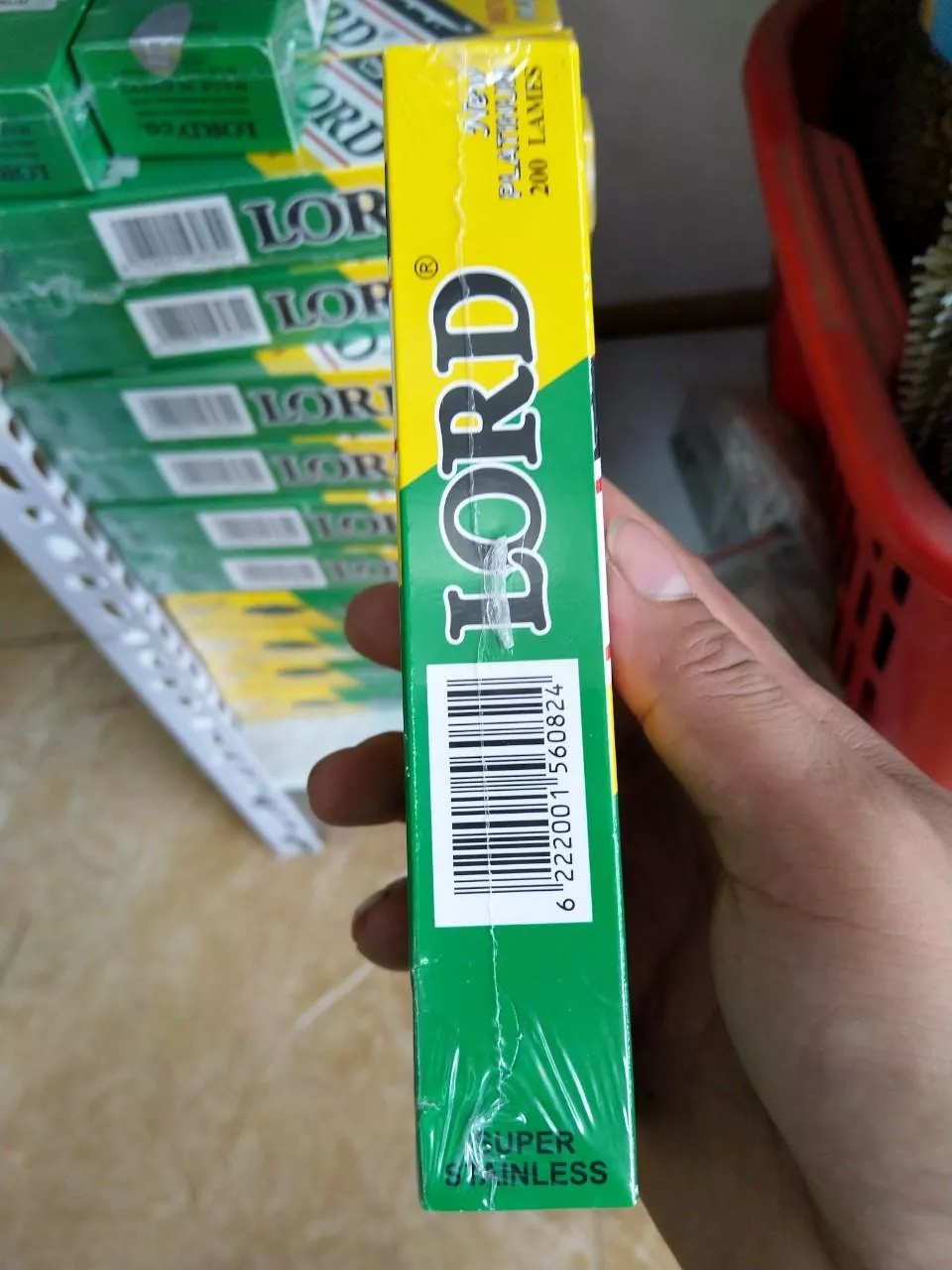 Lưỡi dao cạo Lord Platium hộp 200 lưỡi
