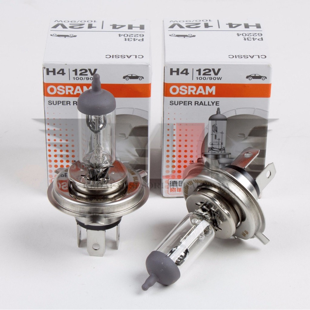 Bóng Đèn Pha Osram 12V 100W Chân H1 H3 H4 Cho Ô Tô, Xe Máy