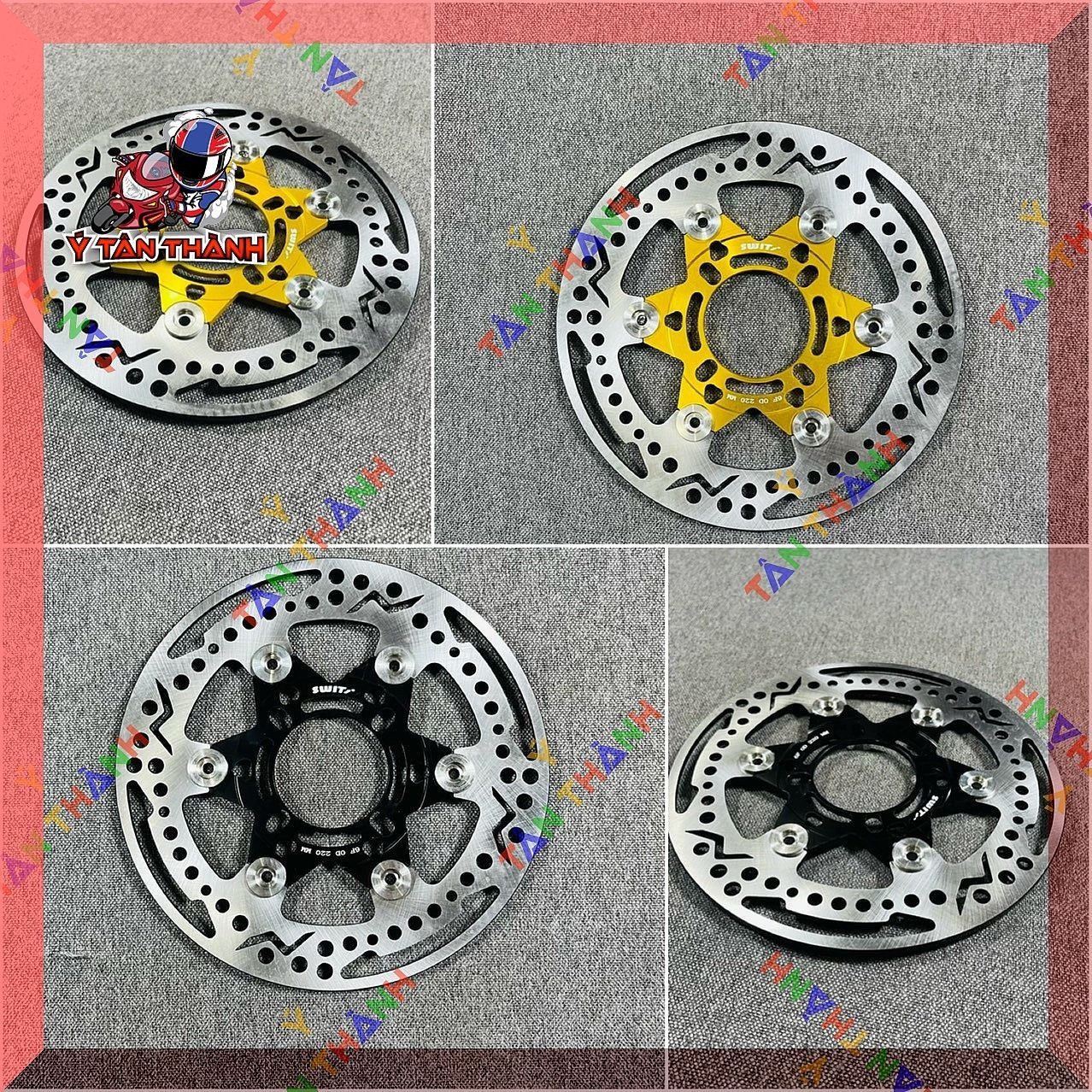 Đĩa thắng Swit lòng nhôm 220mm MS02