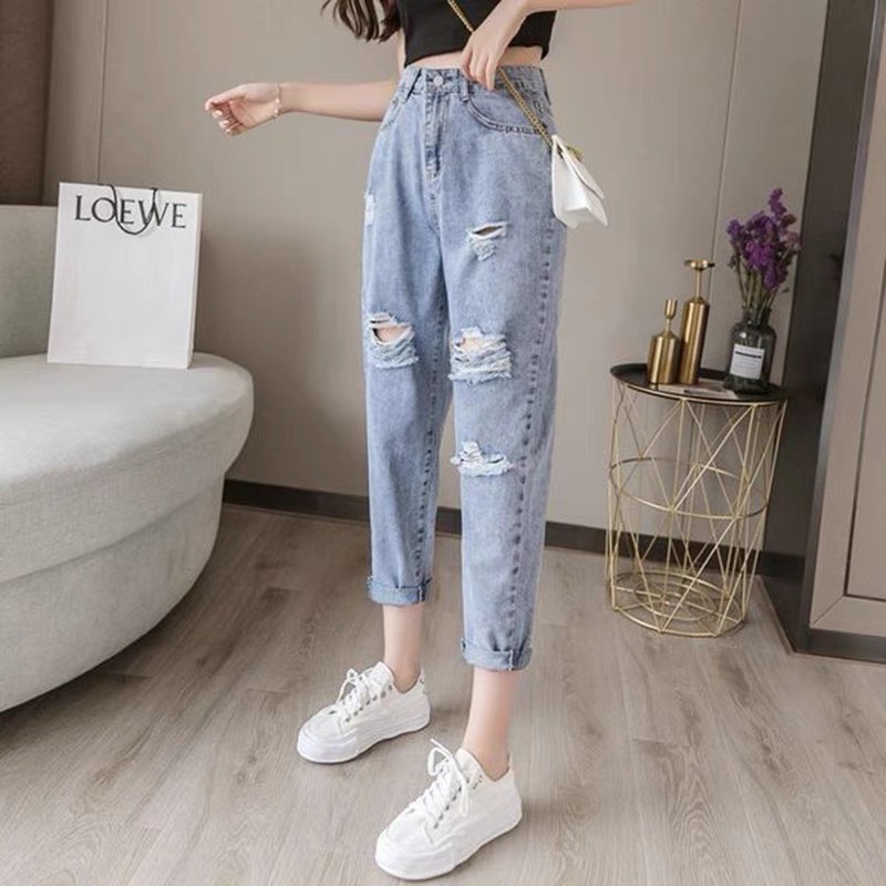 [HCM]quần jean baggy nữ BIG SIZE ms 2066 - MoliJeans