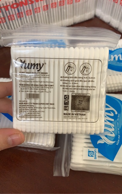 Tăm Bông Y Tế Người Lớn Yumy (100 que)