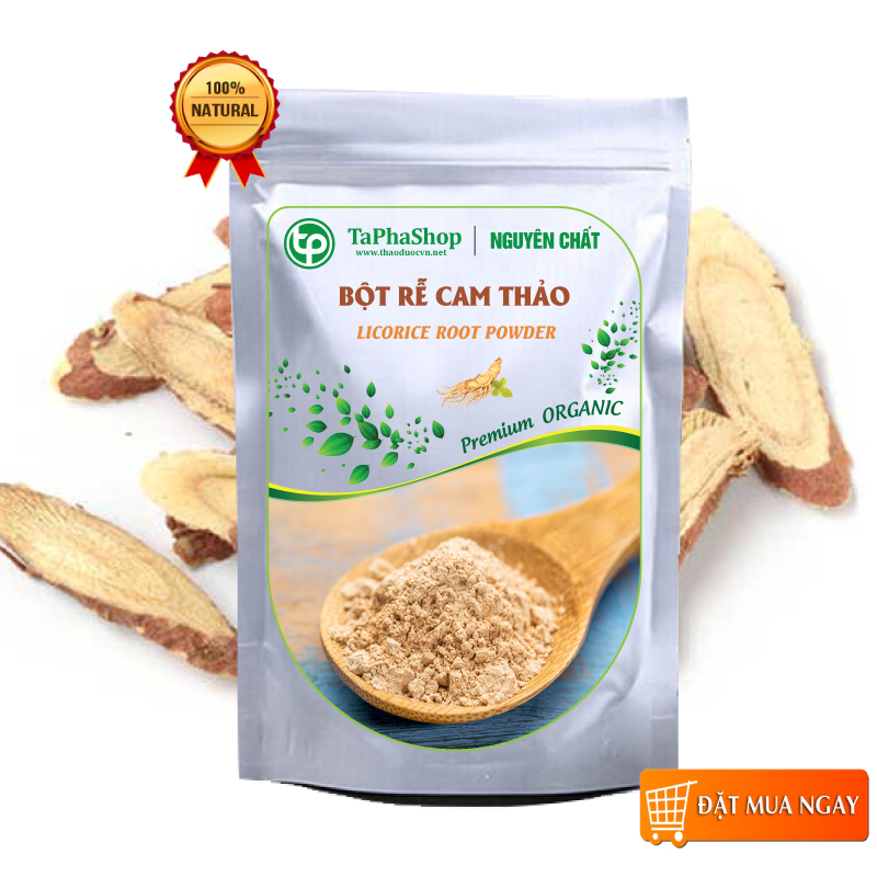 Bột rễ cam thảo nguyên chất 100g - tấn phát